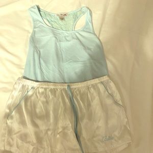 Bride jammies and robe and pillow cases